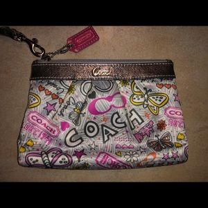 Butterfly Coach Wristlet